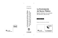 Portada de LA CONTRATACION DEL SECTOR PUBLICO 4ª EDICION