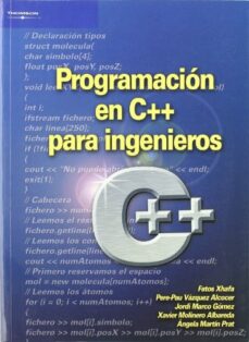 Libros gratis en línea que puedes descargar PROGRAMACION EN C++ PARA INGENIEROS de FATOS XHAFA in Spanish PDB RTF