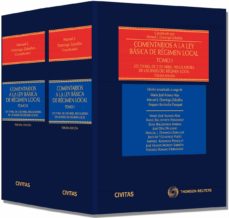 Portada de COMENTARIOS A LA LEY BSICA DE RGIMEN LOCAL (TOMO II) - LEY 7/1985, DE 2 DE ABRIL, REGULADORA DE LAS BASES DEL RGIMEN LOCAL. (ARTS. 79 AL FINAL)