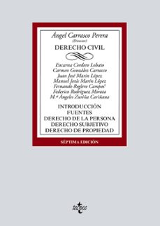 Free it ebook descargar pdf DERECHO CIVIL en español PDB CHM FB2 9788430982264 de ANGEL CARRASCO PERERA