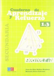 Portada de APRENDIZAJE Y REFUERZO. CUADERNO 1.3: GEOMETRIA. SECUNDARIA