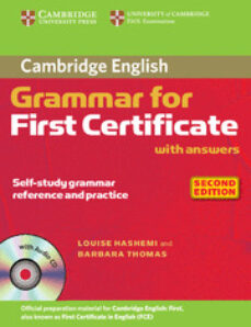 Descargar CAMBRIDGE GRAMMAR FOR FIRST CERTIFICATE WITH ANSWERS AND AUDIO CD gratis pdf - leer online