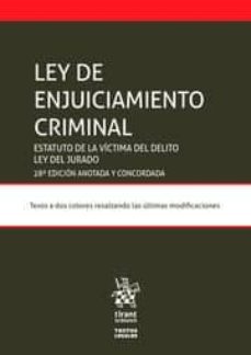 Descargar LEY DE ENJUICIAMIENTO CRIMINAL gratis pdf - leer online