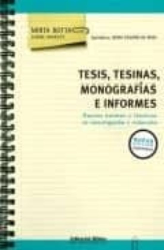 TESIS, TESINAS, MONOGRAFIAS E INFORMES | MIRTA BOTTA | Casa Del Libro ...