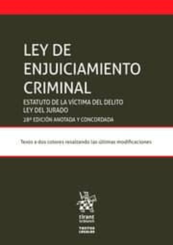 Ley De Enjuiciamiento Criminal 28ª Ed Juan Montero Aroca Comprar