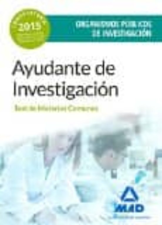 Ayudantes De Investigación De Los Organismos Públicos De Investigación