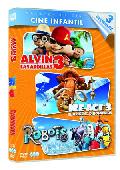 alvin 3 + ice age 3 + robots (dvd)-8420266963833 alvin 3 + ice age 3 + robots (dvd)-8420266963833